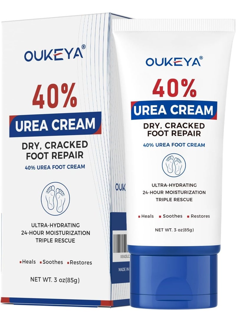 Maximum Strength Repair and Moisturizing Dry Cracked Skin on Feet, Heels, Knees, Elbows, Hands, Non-Greasy, Fast-Absorbing