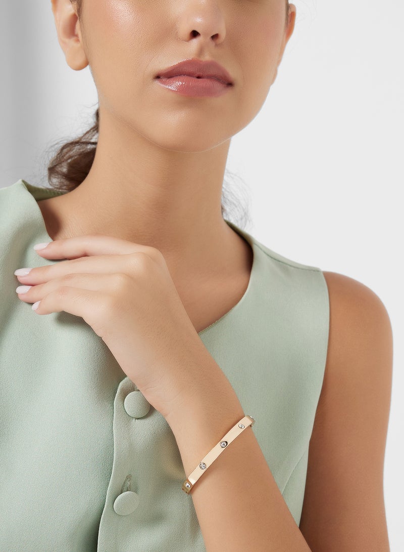 ELLA Diamante Detail Bangle  - Image 4