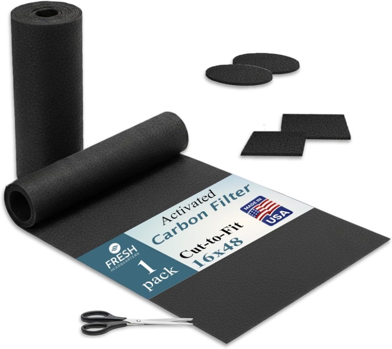 Tommy At Home Cut to Fit Activated Carbon Filter Roll for Air Purifiers and HVAC Systems - Image 1