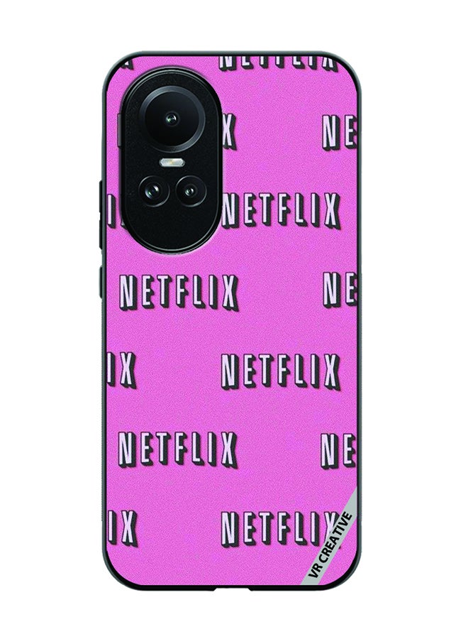 VR CREATIVE Protective Case Cover For Oppo Reno 10 Netflix Design Multicolour - Image 1