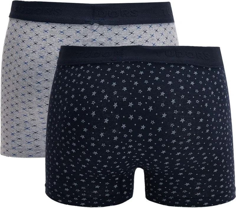 تودورس Men's 2-Pack Cotton Lycra Flexible Fabric Boxer