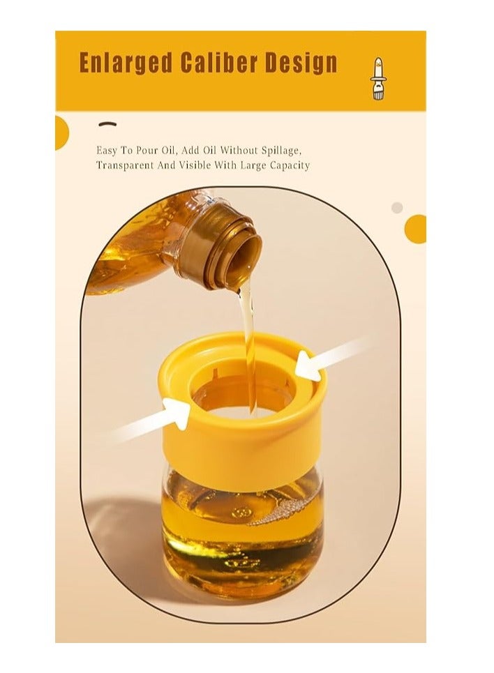 Glass Olive Oil Dispenser Bottle with Silicone Brush – 200ml Cute Duck Design, Oil Sprayer for Cooking, Frying, BBQ, Salad, Baking, Non-Drip Oil Bottle, Kitchen Accessory, Easy Pour Olive Oil Container, Reusable Silicone Brush for Precise Application - Image 3