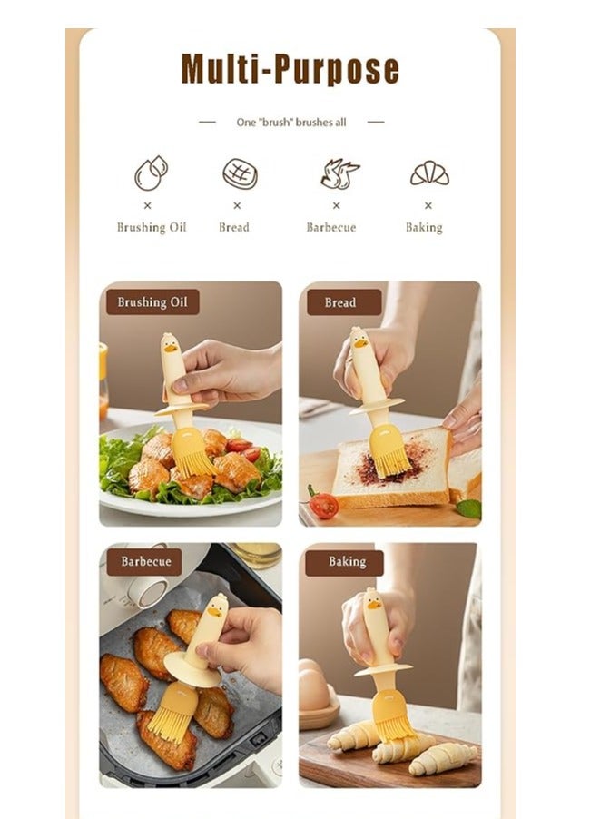 Glass Olive Oil Dispenser Bottle with Silicone Brush – 200ml Cute Duck Design, Oil Sprayer for Cooking, Frying, BBQ, Salad, Baking, Non-Drip Oil Bottle, Kitchen Accessory, Easy Pour Olive Oil Container, Reusable Silicone Brush for Precise Application - Image 5