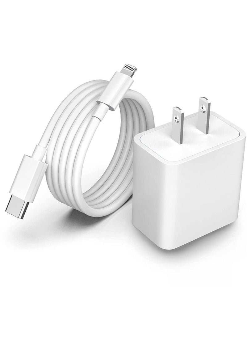 MUNTAQI iPhone Fast Charger Cable【Apple MFi Certified】20W PD USB C Wall Charger Type C Power Adapter Lightning Cable Fasting Charging Plug Compatible with iPhone 12/12 Pro/11/XS/Max/XR/X/8 Plus/SE Pad - Image 2