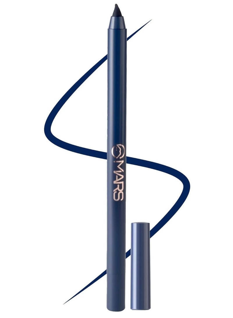MARS Won't Smudge Won't Budge Smooth Glide Matte Kajal Pencil  Long Stay and Waterproof1.4G 06 Midnight Dreams  Blue  Black - Image 1