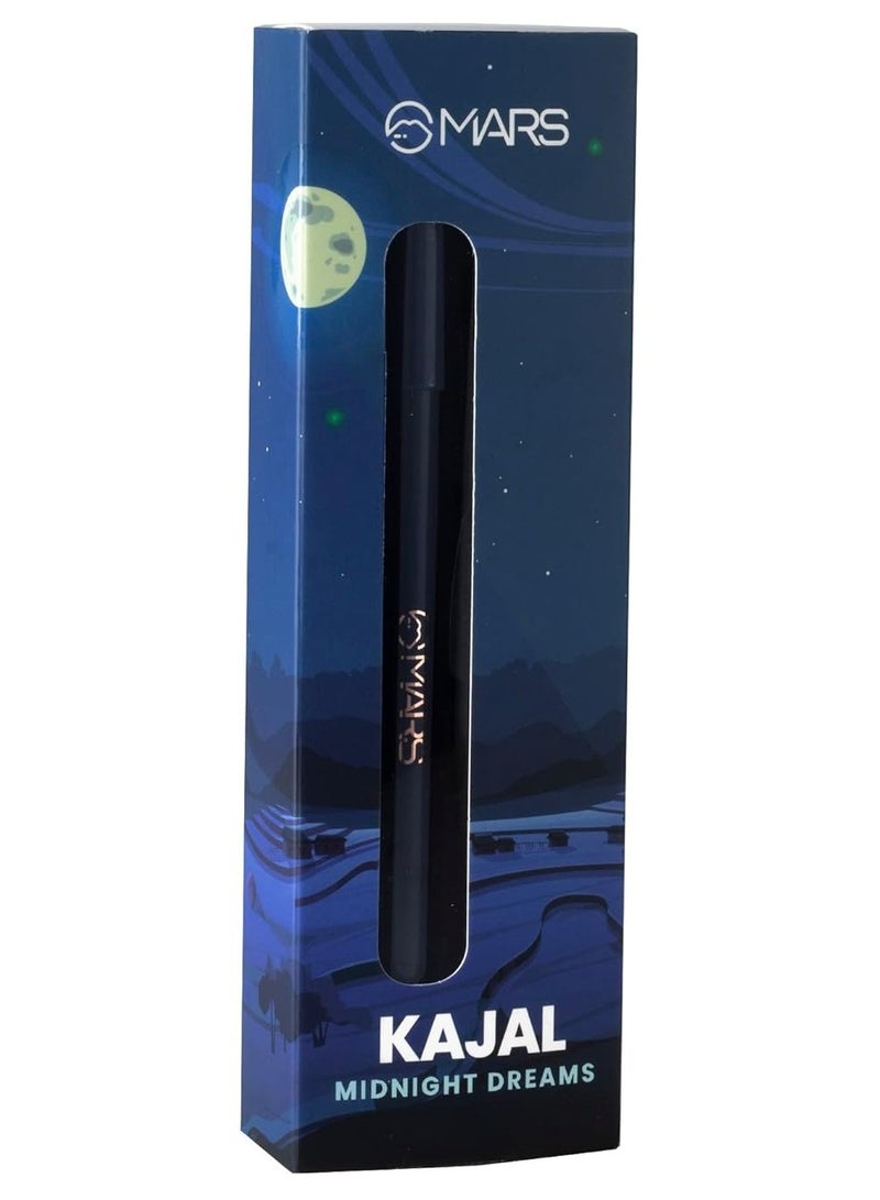 MARS Won't Smudge Won't Budge Smooth Glide Matte Kajal Pencil  Long Stay and Waterproof1.4G 06 Midnight Dreams  Blue  Black - Image 2