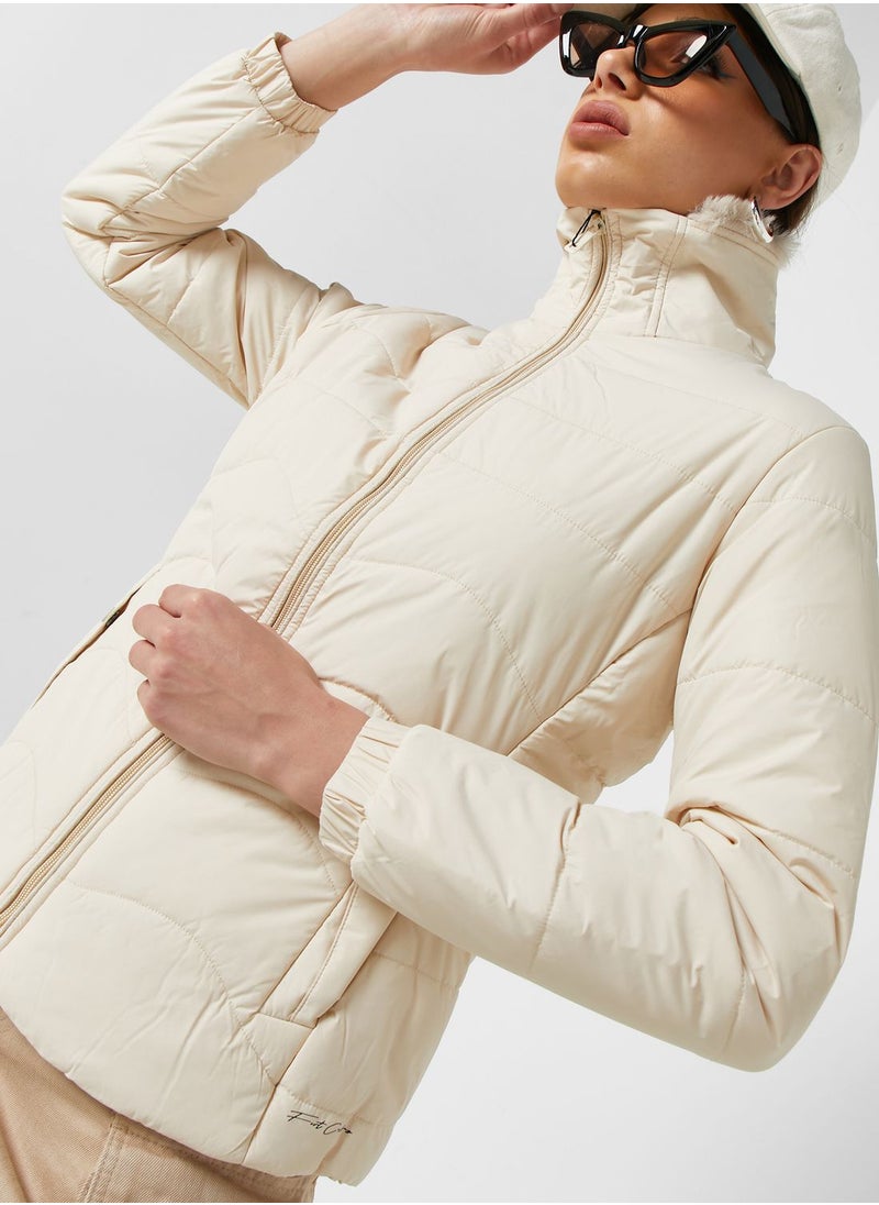 Ginger - Urban Minx Urban Minx Longline Padded Jacket - Image 1