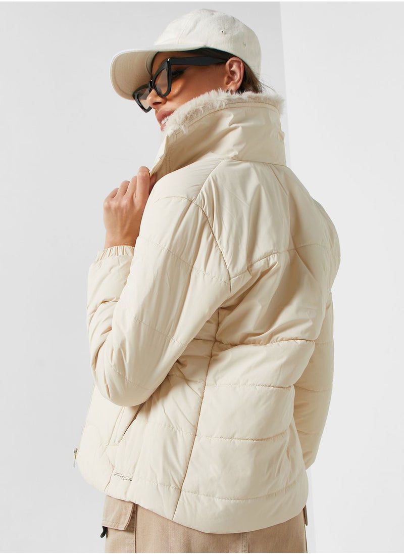 Ginger - Urban Minx Urban Minx Longline Padded Jacket - Image 1