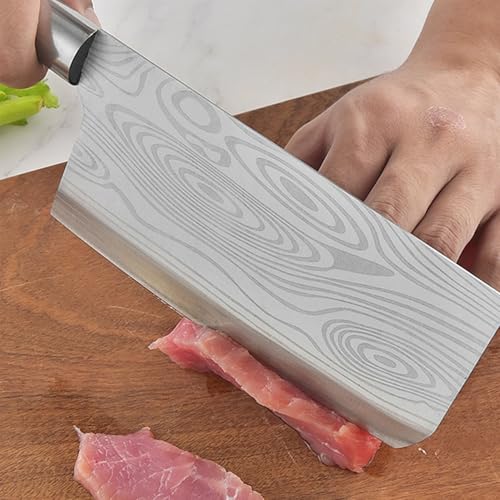 Mockery Kitchen Butcher Knife Stainless Steel - 6.5 Inch Multi Purpose Best for Home Kitchen and Restaurants Chef Knife Heavy Duty Chopper Meat Cleaver (1Piece, Butcher Knife) - Image 2
