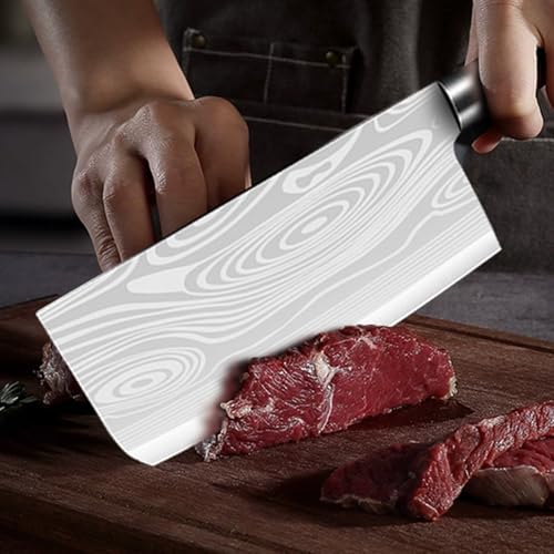 Mockery Kitchen Butcher Knife Stainless Steel - 6.5 Inch Multi Purpose Best for Home Kitchen and Restaurants Chef Knife Heavy Duty Chopper Meat Cleaver (1Piece, Butcher Knife) - Image 1