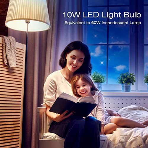 SUNNEST LED Color Changing Light Bulb, 820LM Dimmable E26 10W RGBW, Mood Light Bulb with Timing Remote, 120 Colors Screw Base Lights for Home Decor, Bedroom, Stage, Party - Image 4