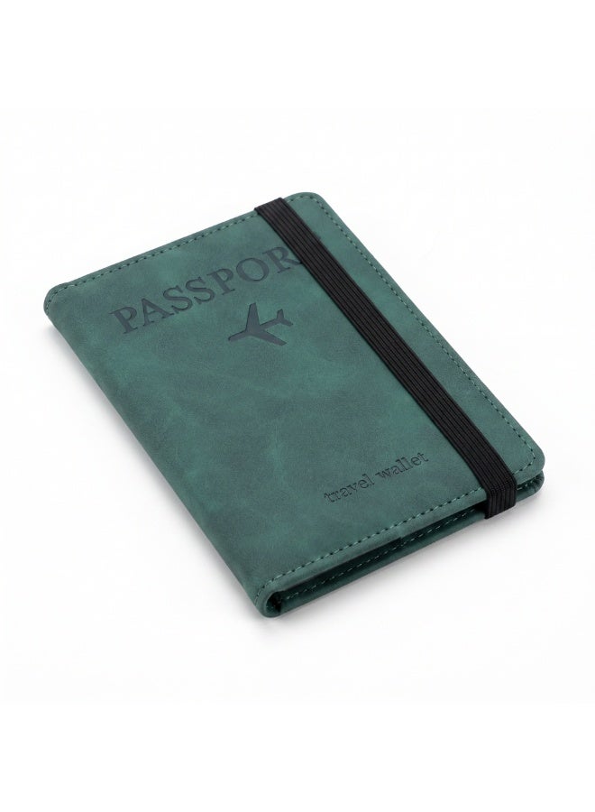 Premium Travel Wallet & Passport Holder with Elastic Band | Water-Resistant Organizer with 4 Card Slots & 2 SIM Pockets - Image 1