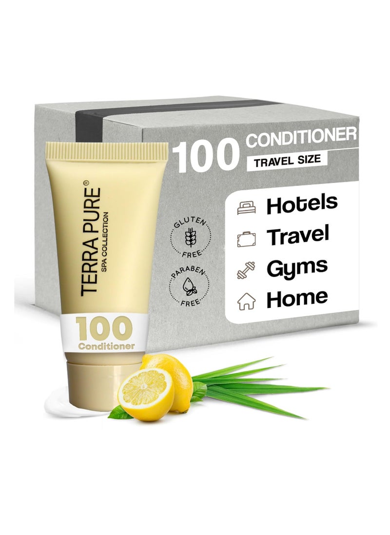 Terra Pure Terra Pure Spa Collection Bulk Set Toiletries | Amenities for Guest Hospitality, Vacation Rental Properties, AirBnBs, Gyms, Airport |Luxury Travel-Size Hotel Conditioner 0.85 oz Tubes (Case of 100)  - Image 1