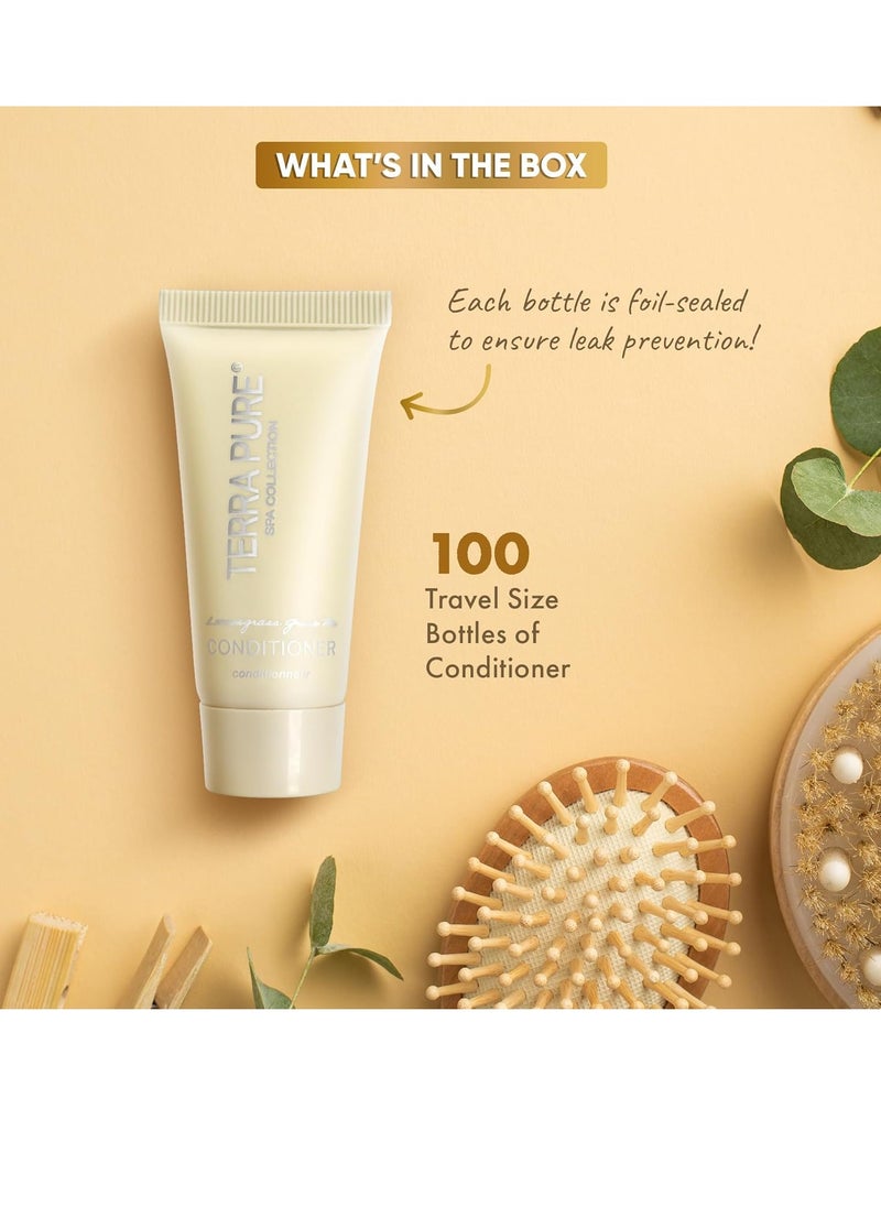 Terra Pure Terra Pure Spa Collection Bulk Set Toiletries | Amenities for Guest Hospitality, Vacation Rental Properties, AirBnBs, Gyms, Airport |Luxury Travel-Size Hotel Conditioner 0.85 oz Tubes (Case of 100)  - Image 2