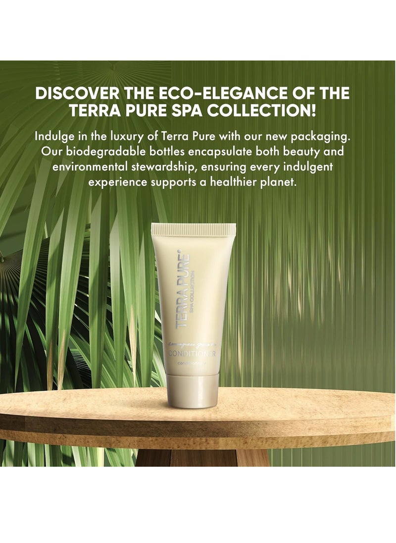 Terra Pure Terra Pure Spa Collection Bulk Set Toiletries | Amenities for Guest Hospitality, Vacation Rental Properties, AirBnBs, Gyms, Airport |Luxury Travel-Size Hotel Conditioner 0.85 oz Tubes (Case of 100)  - Image 3