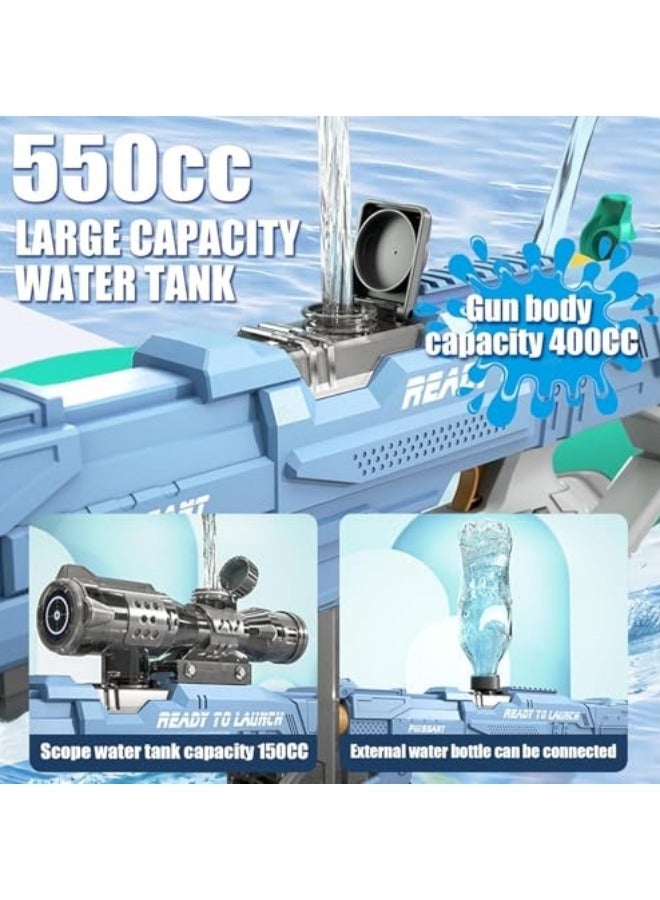 GGEROU Kids Electric Water Blasters, High Pressure Water Blasters Electric Powerful Squirt Blasters, Automatic Large Capacity Water Blasters for Kids & Adults Summer Pool Beach Party  - Image 2