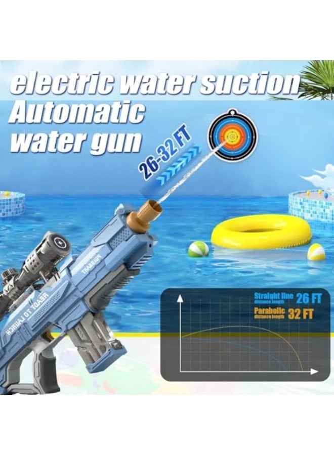 GGEROU Kids Electric Water Blasters, High Pressure Water Blasters Electric Powerful Squirt Blasters, Automatic Large Capacity Water Blasters for Kids & Adults Summer Pool Beach Party  - Image 4