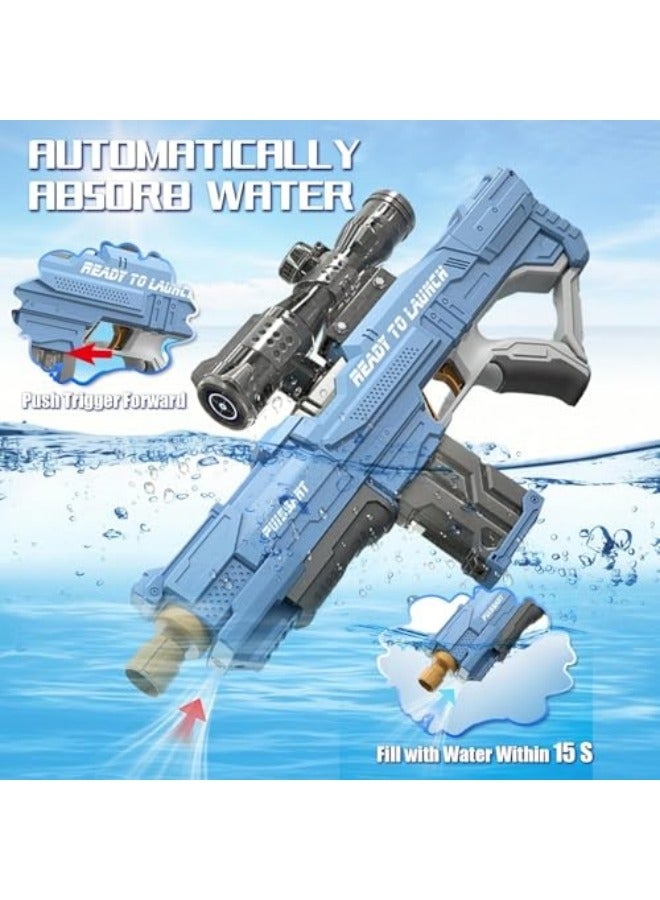 GGEROU Kids Electric Water Blasters, High Pressure Water Blasters Electric Powerful Squirt Blasters, Automatic Large Capacity Water Blasters for Kids & Adults Summer Pool Beach Party  - Image 3