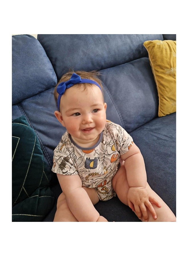 WillingTee 40 Colors Baby Girls Headbands Tiny Bows 2.75" Grosgrain Ribbon Hair Bow Hair Band Hair Accessories for Baby Girls Infants Toddlers Kids Newborns - Image 4