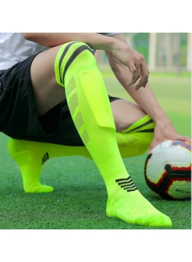 EFUMKE Green professional premium soccer socks, non-slip over-the-knee socks with non-slip pads, suitable for soccer, basketball and other sports. (Adult size: 44cm high, 21cm wide) - Image 4