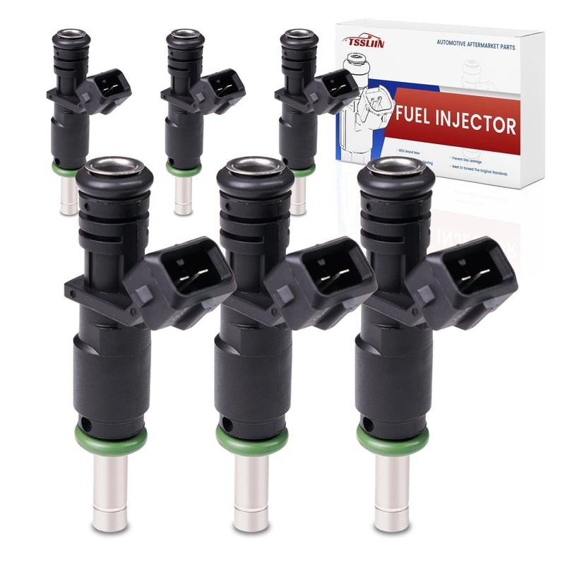 TSSLIIN Fuel Injectors Fits ForBMW 125i 128i 323i 325i 325xi 328i 328xi 330ci 330i 330xi 525i 525xi 528i 528xi 530i 530xi X1 X3 X5 Z4 20062012 High Performance Inyectores Replacement OE 7531634 - Image 3