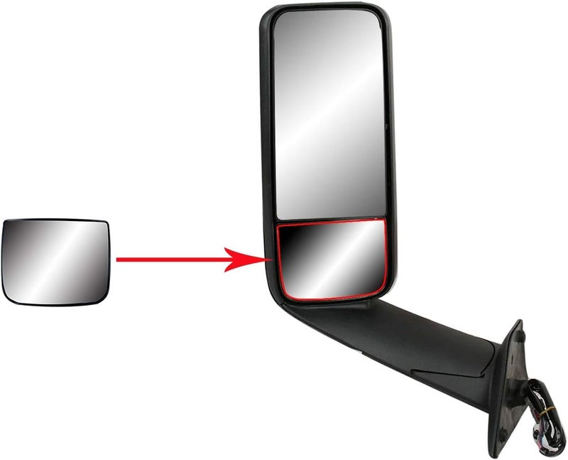 LONGLING Replacement Convex Door Mirror for Freightliner Cascadia - Image 3
