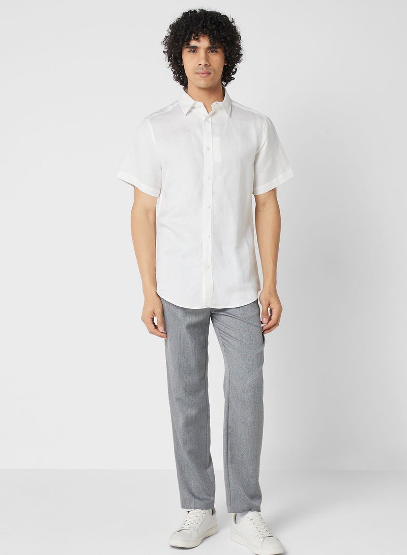 Robert Wood Short Sleeve Linen Shirt - Image 4