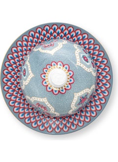 Pip Studio Flower Festival Blue Round Butter Bowl 17 cm  - Image 2
