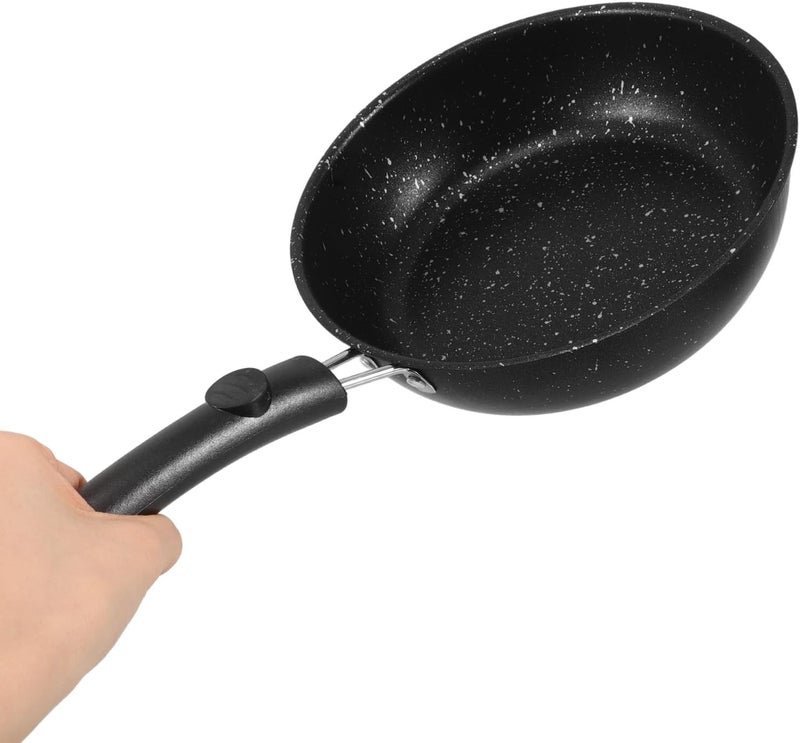 Non-stick Small Frying Pan 20cm Granite Coating Omelette Skillet for Home Cooking Egg Pan Safe for Everyday Use - Image 3