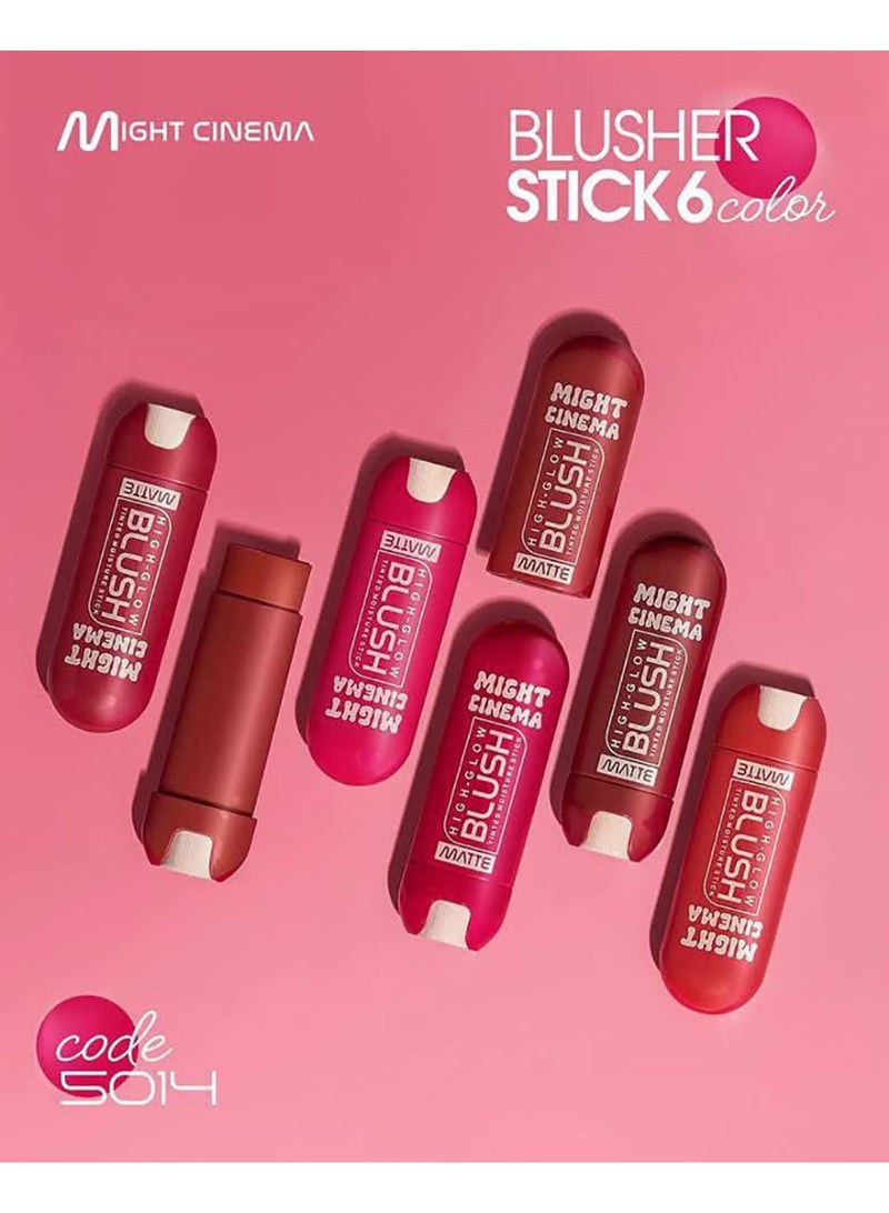 Might Cinema Matte stick blusher, soft on the skin, from Might Cinema, -color 101 - Image 5