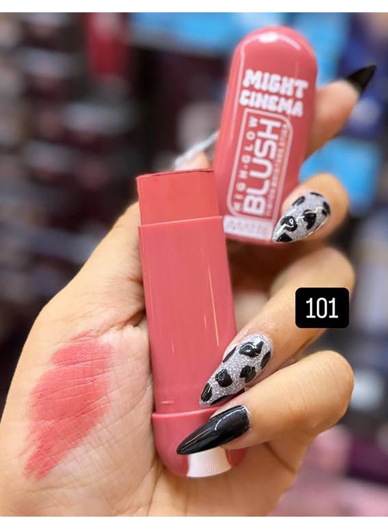 Might Cinema Matte stick blusher, soft on the skin, from Might Cinema, -color 101 - Image 3