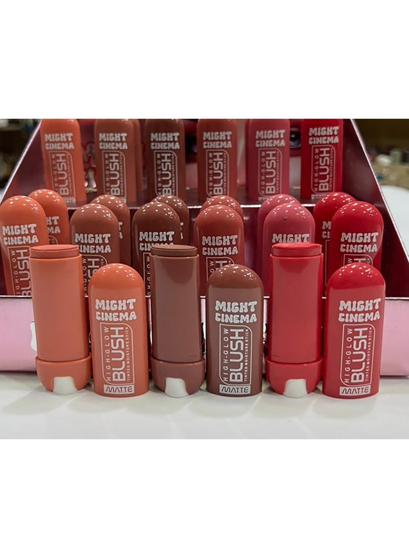 Might Cinema Matte stick blusher, soft on the skin, from Might Cinema, -color 101 - Image 4