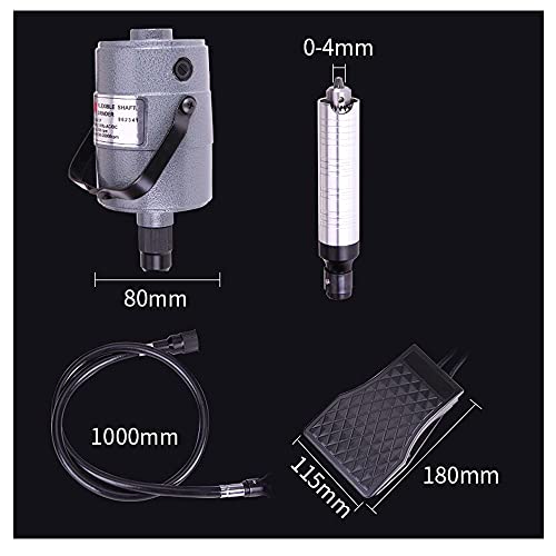 VOTOER Flex Shaft Grinder Carver Rotary Tool Hanging Carving Multi-function Metalworking Tools, Foot Pedal Control, 30pcs, for carving, buffing, drilling, polishing, sanding, cutting, cleaning - Image 3
