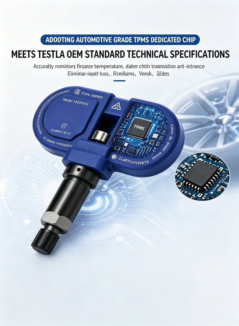 Tesla TPMS Tire Pressure Sensor, Auto Match, IP67 Waterproof, OEM Quality for Model 3/Y/S/X - Image 4