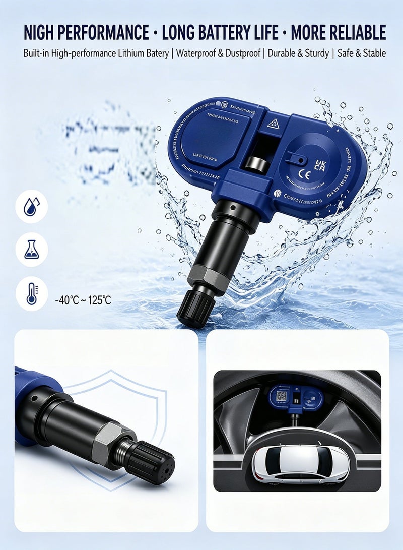 Tesla TPMS Tire Pressure Sensor, Auto Match, IP67 Waterproof, OEM Quality for Model 3/Y/S/X - Image 3