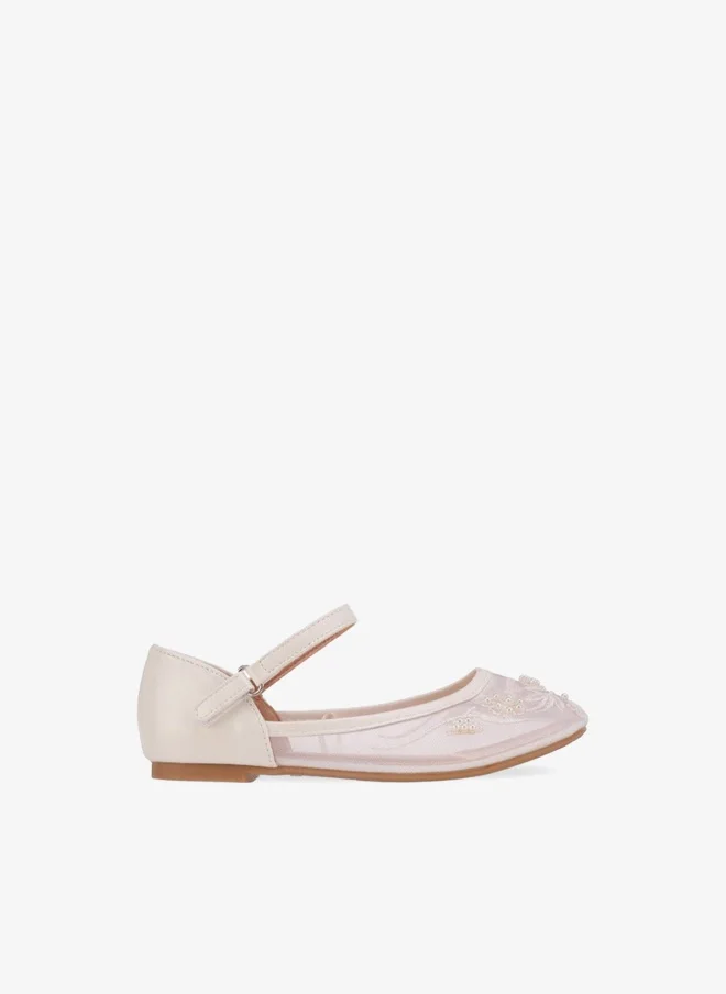 Girls Hook & Loop Ballerina Shoes