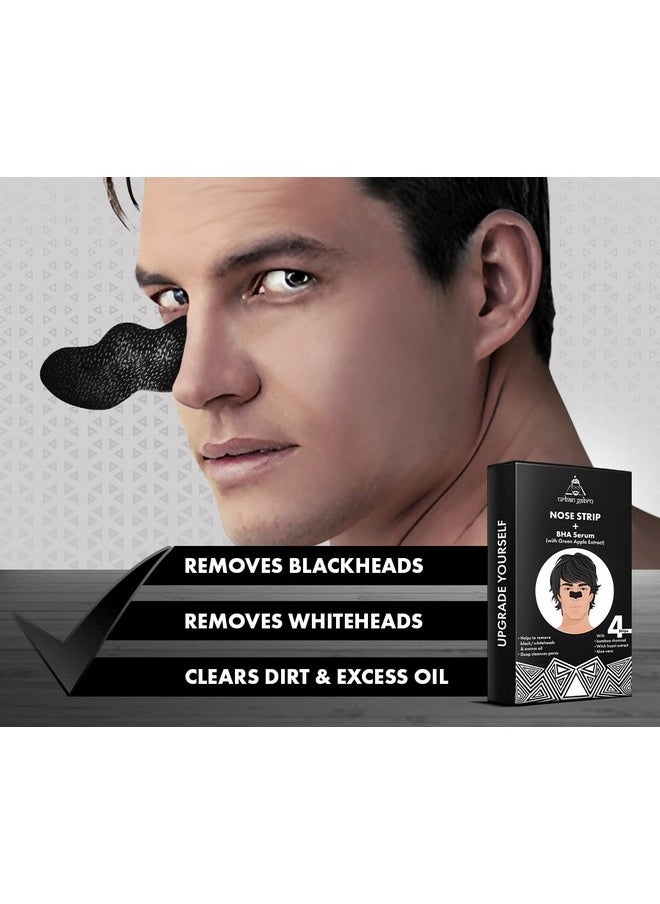 UrbanGabru Nose Strip With Bha Serum ; Nose Strips For Blackhead Whitehead Remover (4 Strips) ; Pore Cleanser ; With Natural Aloe Vera & Witch Hazel Extracts  - Image 2