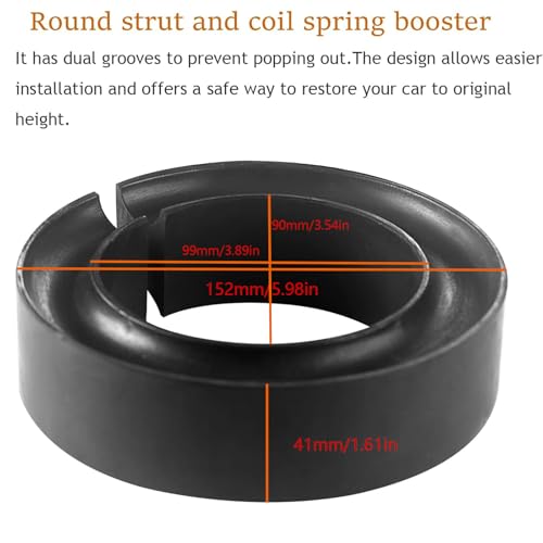 WINTOWIN Universal Coil Spring Booster,Rubber Coil Spring Spacer for for Car,Enhance Spring Rate for 5" & 5.5" O.D.1 Pack - Image 2