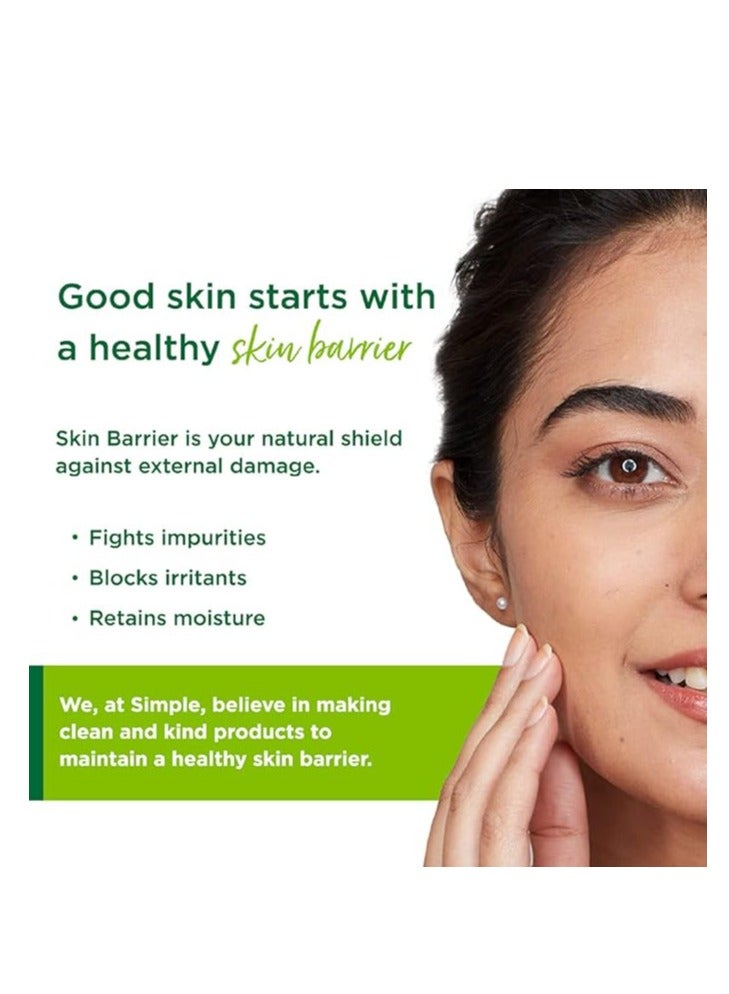 Simple Refreshing Facial Wash, Make-Up Remover with Pro-Vitamin B5, Vegan, No Perfume and Alcohol, Vitamin E Antioxidant, Soap-Free, Hypoallergenic, Sensitive Skin, 150Ml - Image 2