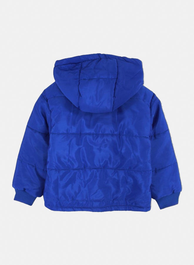 اوركيدز جاكيت مقاوم للماء للاطفال مع قبعة – أزرق - Image 3