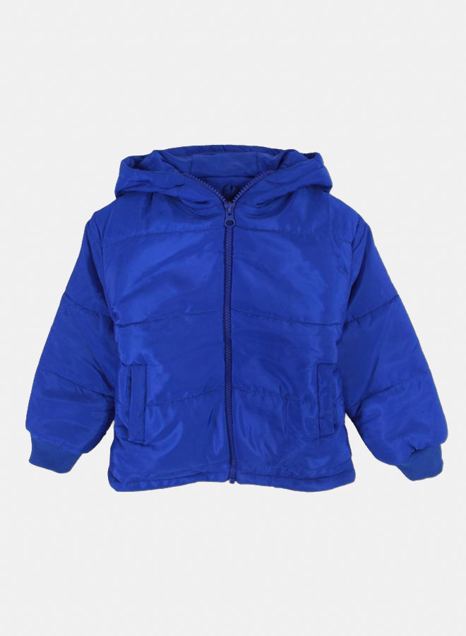 اوركيدز جاكيت مقاوم للماء للاطفال مع قبعة – أزرق - Image 2