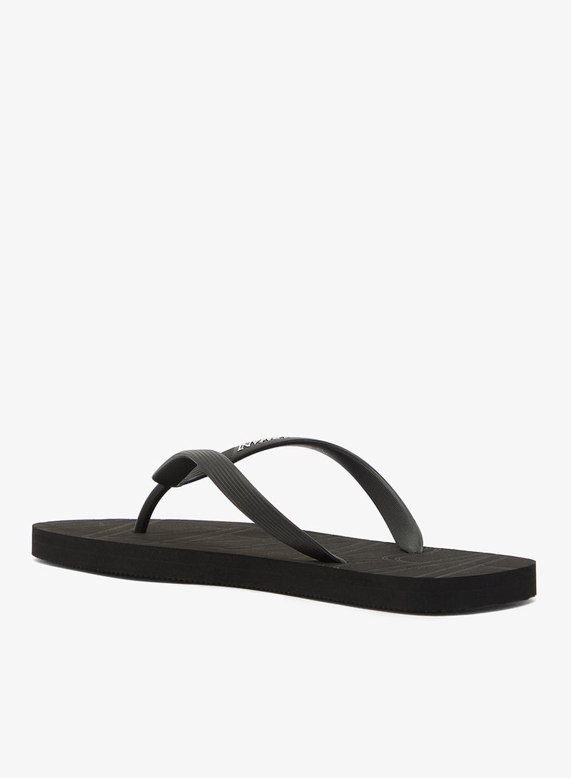 EMPORIO ARMANI Casual Slogan Flip Flops - Image 3