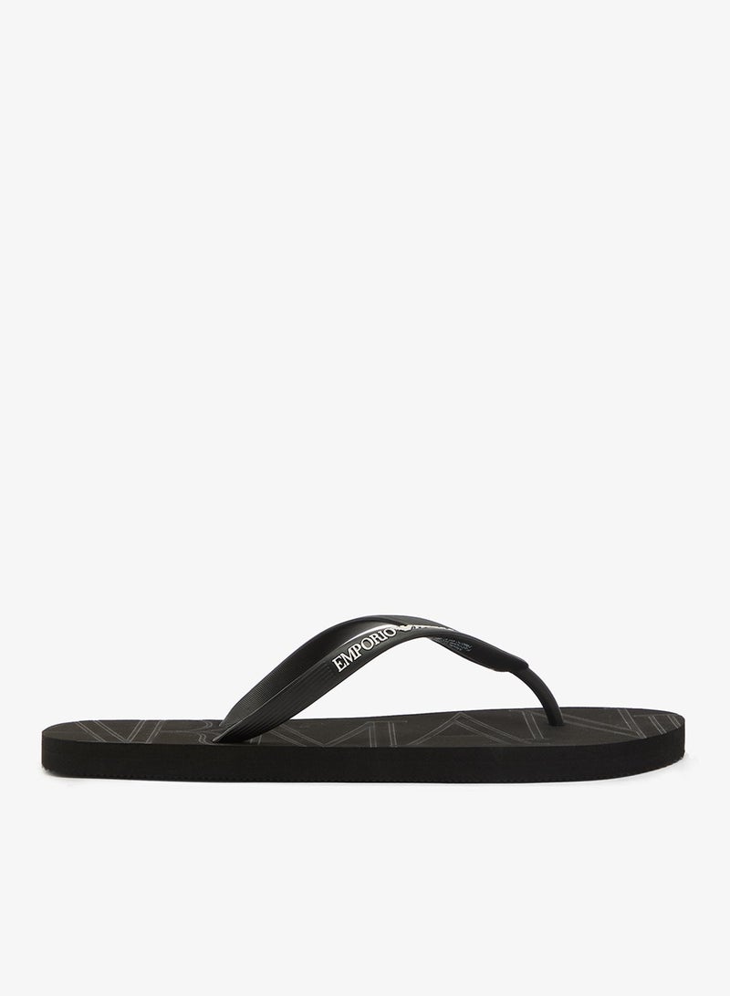 EMPORIO ARMANI Casual Slogan Flip Flops - Image 2