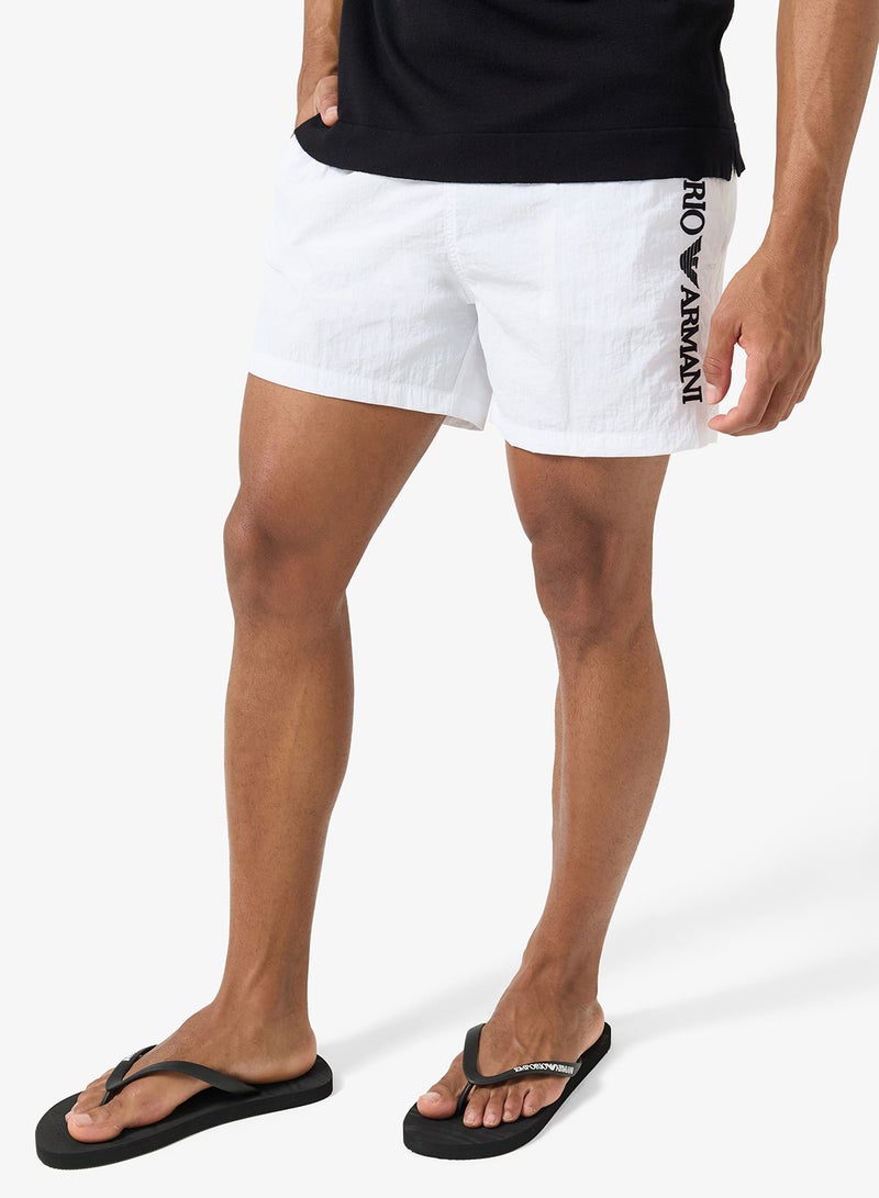 EMPORIO ARMANI Casual Slogan Flip Flops - Image 5