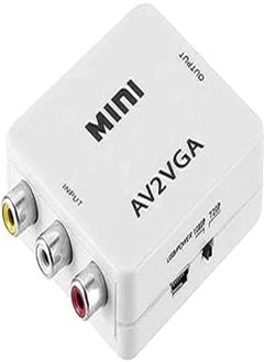 Generic Converter Adapter Connector AV 3 RCA to VGA 