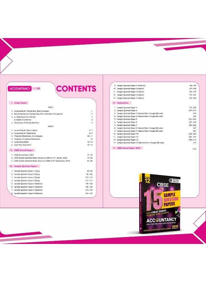 null - PW CBSE |Class 12| 15 Sample Question Papers Accountancy for 2025 Exam | Competency-Based Learning | PYQ 2024 with Topper's Explanations, CBSE SQP & CBSE Practice Questions - Image 1