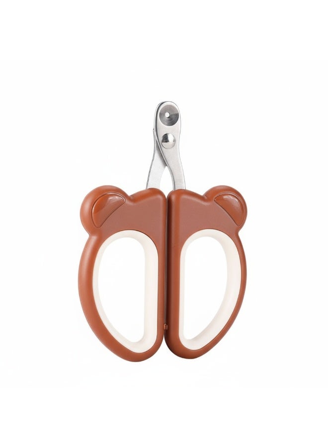 مقص أظافر للقطط بحلقة أمان | أداة تقليم غير قابلة للانزلاق من الفولاذ المقاوم للصدأ للقطط الصغيرة - Image 1