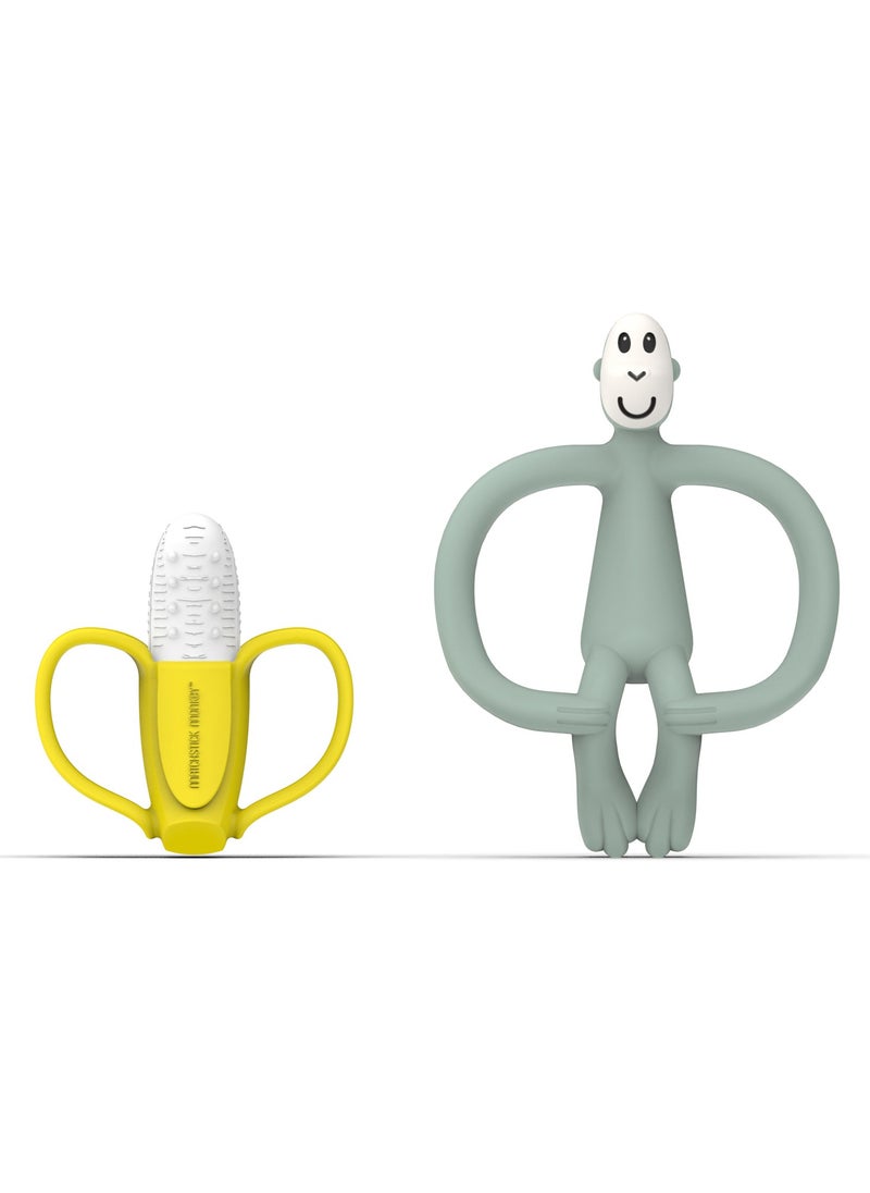 MATCHSTICK MONKEY - Banana & Monkey Gift Set Mint Green - Image 1