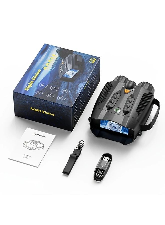 منظار الرؤية الليلية الأسود بدقة 4K HD بشاشة 3 بوصات، فيديو 1080P، قابلة لإعادة الشحن عبر USB - Image 3