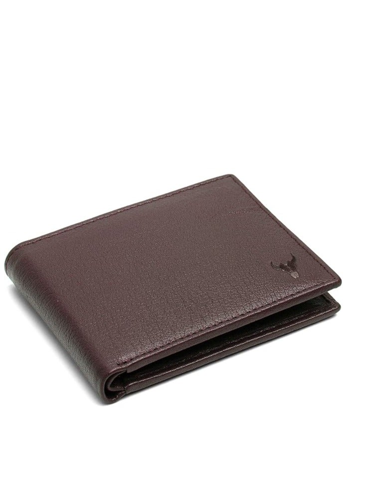 NAPA HIDE Brown Leather Wallet for Men I Handcrafted I 4 Credit/Debit Card Slots I 2 Currency Compartments I 1 Transparent ID Window - Image 1